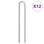 U-shaped tent pegs, 12 units, galvanized steel, 41.5cm long, Ø12mm by , Tent Accessories - Ref: Foro24-4009350, Price: 73,43 ...