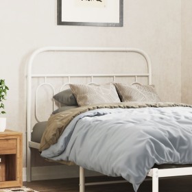 Cabecero de metal blanco 100 cm de , Cabeceros y pies de cama - Ref: Foro24-377195, Precio: 34,99 €, Descuento: %