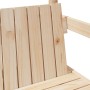 Solid pine wood bench with a roof 117.5x70x176.5 cm by , Banks - Ref: Foro24-846994, Price: 123,35 €, Discount: %