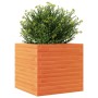 Outdoor planter made of solid pine wood, brown wax finish, 50x50x46 cm by , Pots and planters - Ref: Foro24-3282406, Price: 1...