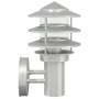 Exterior application of silver stainless steel by , Outdoor lighting - Ref: Foro24-4006228, Price: 28,11 €, Discount: %