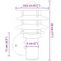 Silberne Außenwandleuchte aus Edelstahl von , Außenbeleuchtung - Ref: Foro24-4006228, Preis: 28,99 €, Rabatt: %