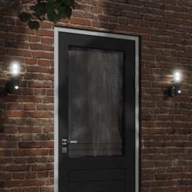 Outdoor wall lights with sensor 2 units stainless steel black by , Outdoor lighting - Ref: Foro24-4006235, Price: 63,99 €, Di...