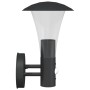 Aplique de exterior con sensor acero inoxidable negro de , Iluminación de exterior - Ref: Foro24-4006242, Precio: 33,06 €, De...