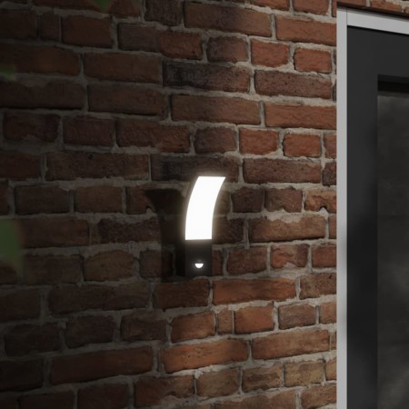 Outdoor LED wall lamps with sensor, 2 units, black aluminum by , Outdoor lighting - Ref: Foro24-4006263, Price: 58,15 €, Disc...