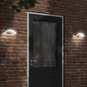 Lámparas de pared LED de exterior 2 uds aluminio fundido negro de , Iluminación de exterior - Ref: Foro24-4006277, Precio: 47...