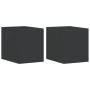 Lámparas de pared de exterior 2 uds aluminio fundido negro de , Iluminación de exterior - Ref: Foro24-4006311, Precio: 20,99 ...