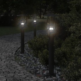 Outdoor floor lamp stainless steel black 60 cm by , Outdoor lighting - Ref: Foro24-4006353, Price: 34,99 €, Discount: %