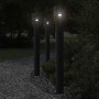 Outdoor floor lamps 3 pcs stainless steel black 110 cm by , Outdoor lighting - Ref: Foro24-4006364, Price: 135,54 €, Discount: %