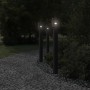 Outdoor floor lamps 3 pcs stainless steel black 110 cm by , Outdoor lighting - Ref: Foro24-4006364, Price: 126,99 €, Discount: %