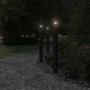 Outdoor floor lamps with sensor 3 pcs black steel 110 cm by , Outdoor lighting - Ref: Foro24-4006372, Price: 144,93 €, Discou...