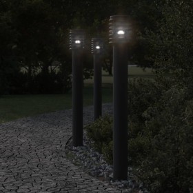 Outdoor floor lamp with black steel plug 110 cm by , Outdoor lighting - Ref: Foro24-4006379, Price: 51,99 €, Discount: %