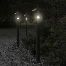 Outdoor floor lamp stainless steel black 80 cm by , Outdoor lighting - Ref: Foro24-4006385, Price: 37,99 €, Discount: %