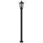 Farola de exterior de acero inoxidable negro 120 cm de , Iluminación de exterior - Ref: Foro24-4006387, Precio: 47,99 €, Desc...