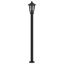 Farola de exterior de acero inoxidable negro 120 cm de , Iluminación de exterior - Ref: Foro24-4006387, Precio: 47,99 €, Desc...