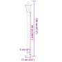 Straßenlaterne für den Außenbereich aus schwarzem Edelstahl 120 cm von , Außenbeleuchtung - Ref: Foro24-4006387, Preis: 47,26...