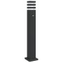 Outdoor floor lamp with black aluminum sensor 80 cm by , Outdoor lighting - Ref: Foro24-4006401, Price: 53,89 €, Discount: %