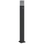 Lámpara de suelo de exterior con sensor aluminio negro 110 cm de , Iluminación de exterior - Ref: Foro24-4006403, Precio: 56,...