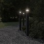 Outdoor floor lamp with black aluminum sensor 110 cm by , Outdoor lighting - Ref: Foro24-4006403, Price: 56,10 €, Discount: %