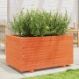 Solid pine wood planter in brown wax 90x60x49.5 cm by , Pots and planters - Ref: Foro24-847385, Price: 156,76 €, Discount: %