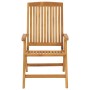 Reclining garden chairs and 8 solid teak wood cushions by , Garden chairs - Ref: Foro24-3196528, Price: 1,00 €, Discount: %