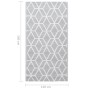 Alfombra de exterior PP gris 120x180 cm de vidaXL, Protectores para exterior - Ref: Foro24-310421, Precio: 27,37 €, Descuento: %