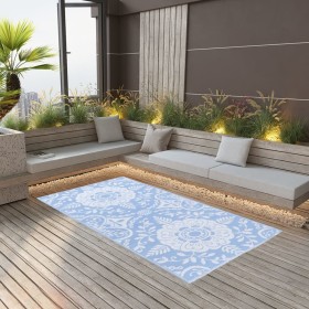 Baby blue PP outdoor rug 160x230 cm by vidaXL, Outdoor protectors - Ref: Foro24-310454, Price: 39,89 €, Discount: %