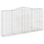 Gabion baskets 25 units, arched shape, iron, 400x50x200/220cm. by , Pots and planters - Ref: Foro24-3147072, Price: 5,00 €, D...