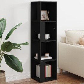 Corner plywood black furniture 33x33x132 cm by , Lockers and storage cabinets - Ref: Foro24-809036, Price: 56,99 €, Discount: %