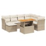 Garden sofa set with beige cushions, 8 pieces, PE rattan. by , Garden sets - Ref: Foro24-3270953, Price: 627,30 €, Discount: %