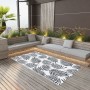 Outdoor rug in white and black PP 120x180 cm by vidaXL, Outdoor protectors - Ref: Foro24-310425, Price: 24,38 €, Discount: %