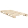 Estructura de cama con cabecero madera maciza de pino 90x200 cm de , Camas y somieres - Ref: Foro24-3281532, Precio: 136,98 €...