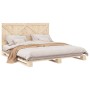 Estructura de cama con cabecero madera maciza pino 180x200 cm de , Camas y somieres - Ref: Foro24-3281572, Precio: 234,99 €, ...