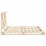 Estructura de cama con cabecero madera maciza pino 180x200 cm de , Camas y somieres - Ref: Foro24-3281572, Precio: 234,99 €, ...