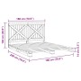 Solid pine wood bed frame with headboard 180x200 cm by , Beds and slatted bases - Ref: Foro24-3281572, Price: 230,20 €, Disco...