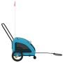 Bicycle pet trailer, iron frame, blue Oxford fabric by , pet strollers - Ref: Foro24-93974, Price: 98,99 €, Discount: %