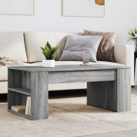 Mesa de centro madera de ingeniería gris Sonoma 102x55x42 cm de , Mesas de centro - Ref: Foro24-831859, Precio: 78,78 €, Desc...