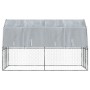 Bird cage with roof door 2 units galvanized steel silver by , Birdhouses - Ref: Foro24-3294912, Price: 308,99 €, Discount: %