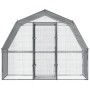 Gallinero con techo y puerta 2 uds acero galvanizado plateado de , Jaulas y habitáculos para animales pequeños - Ref: Foro24-...