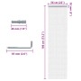 Chain door fly screen aluminum 56x186 cm by , Mosquito nets for windows - Ref: Foro24-4010006, Price: 47,99 €, Discount: %