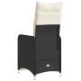 Sillones reclinable jardín cojines 2 uds ratán sintético negro de , Sillas de jardín - Ref: Foro24-365700, Precio: 268,64 €, ...