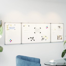 Folding magnetic whiteboard aluminum 200x60x1.7 cm by , Exhibition panels - Ref: Foro24-4005369, Price: 64,71 €, Discount: %