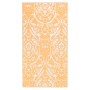 Orange and white PP outdoor rug 120x180 cm by vidaXL, Outdoor protectors - Ref: Foro24-310461, Price: 25,88 €, Discount: %