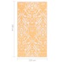 Orange and white PP outdoor rug 120x180 cm by vidaXL, Outdoor protectors - Ref: Foro24-310461, Price: 25,88 €, Discount: %