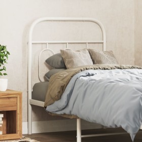 Cabecero de metal blanco 75 cm de , Cabeceros y pies de cama - Ref: Foro24-377192, Precio: 32,99 €, Descuento: %