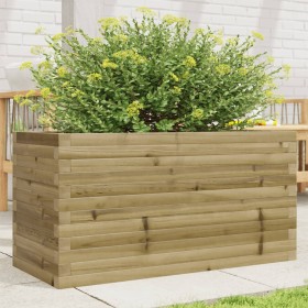 Jardinera de madera de pino impregnada 90x40x46 cm de , Maceteros y jardineras - Ref: Foro24-3282448, Precio: 133,99 €, Descu...