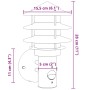 Außenwandleuchte mit Bewegungssensor aus Edelstahl von , Außenbeleuchtung - Ref: Foro24-4006230, Preis: 35,99 €, Rabatt: %