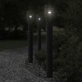 Outdoor floor lamp stainless steel black 110 cm by , Outdoor lighting - Ref: Foro24-4006363, Price: 51,92 €, Discount: %