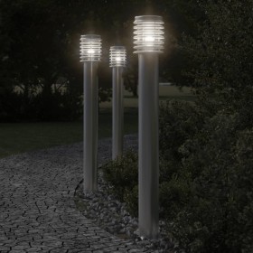 Outdoor floor lamp with stainless steel plug 110cm by , Outdoor lighting - Ref: Foro24-4006375, Price: 51,99 €, Discount: %