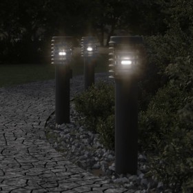 Outdoor floor lamp with black steel plug 60 cm by , Outdoor lighting - Ref: Foro24-4006377, Price: 41,30 €, Discount: %